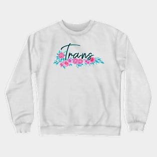 trans pride - white bg Crewneck Sweatshirt